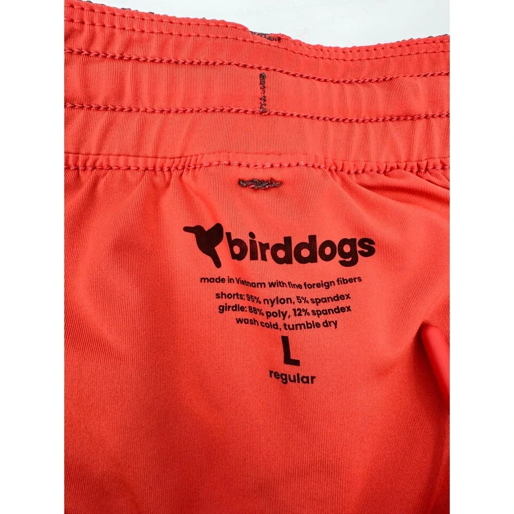 Birddogs Lined Athletic Shorts Mens Size L Gray Built-in Liner Gym Workout - Picture 2 of 8